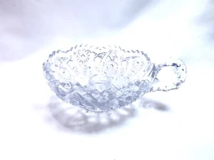 American Brilliant Glass Hobstar Candle Holder - Picture 1 of 6