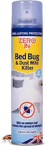 STV Zero In Bed Bug & Dust Mite Killer Spray Crawling Insects Poison Treatment - Picture 1 of 26