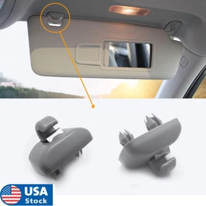 2PCS Sun Visor Gray Clip Holder For Audi A3 S3 A4 S4 A5 S5 Q3 Q5 - Bild 1 von 5