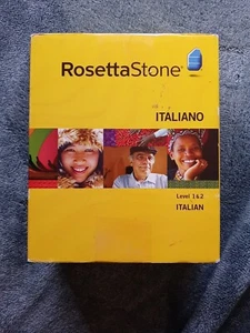 Rosetta Stone Italiano Learn Comprehensive Italian Level 1 & 2 COMPLETE SET - Picture 1 of 3