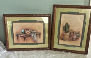 Matted & Framed Southwestern Art Print Set by Gail Brown 1989 - Picture 1 of 8