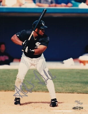 Albert Belle UDA COA Upper Deck SIGNED 8x10 PHOTO Chicago White Sox AUTOGRAPHED - Imagem 1 de 3