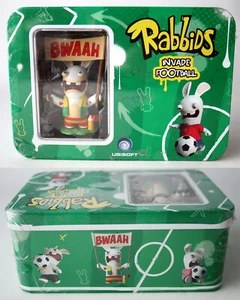 RABBIDS INVADE FOOTBALL WORLD CUP 2010 BWAAH FIGURE TIN BOX UBISOFT NEW SEALED ! - Picture 1 of 8