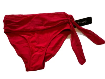 Biquíni Be Creative vermelho tamanho 8 com gravata lateral $48 novo - Imagem 1 de 4