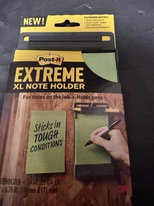 Post it Extreme XL Gray Self Stick Notes Durable Water Resistant 25 Sheets - Picture 1 of 5