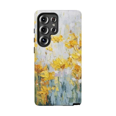 Funda de teléfono CHACÉA impresionista amarilla floral pintura al óleo para Samsung Galaxy S25 Foto 1 de 4