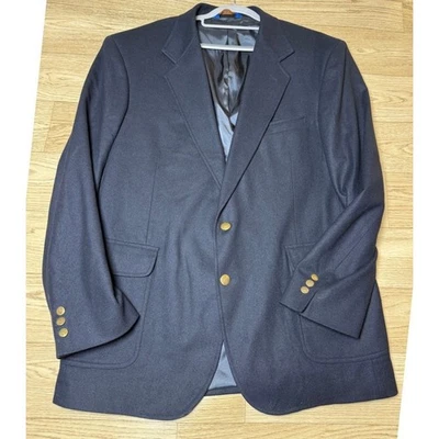 Blazer Pendleton Azul Marino 100% Lana Virgen 44L Botones Dorados Para Hombre Largo Clásico Preparación Foto 1 de 4