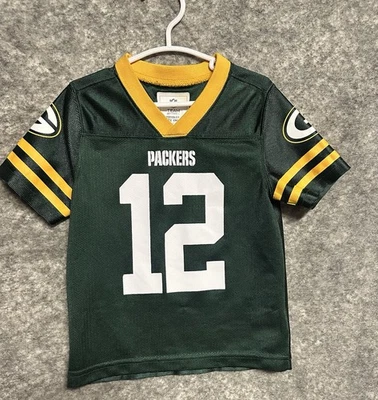 Camiseta Aaron Rodgers Niño Pequeño 3T Green Bay Packers Niño Niña Camisa Mangas Cortas Foto 1 de 4
