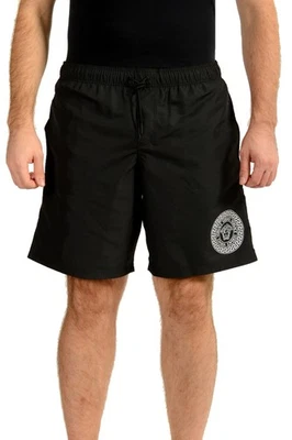Versace Hombres Negro Estampado Medusa Traje de Baño Pantalones Cortos de Natación Versace talla 8 EE. UU. 2XL IT 56 Foto 1 de 4