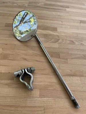 Rückspiegel Spiegel Retro Rund Mofa Moped Roller. Chrom, Mit Lenkerklemme - Bild 1 von 4