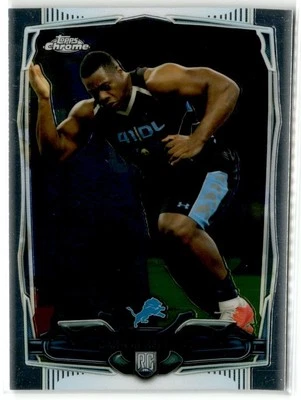 Caraun Reid RC Detroit Lions 2014 Topps Chrome #215 - Image 1 of 2