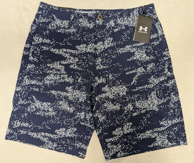 Pantalones Cortos Under Armour Para Hombre 32 Azul Nuevo Camuflaje Golf Tormenta Elastizados Rendimiento Bolsillo Foto 1 de 4