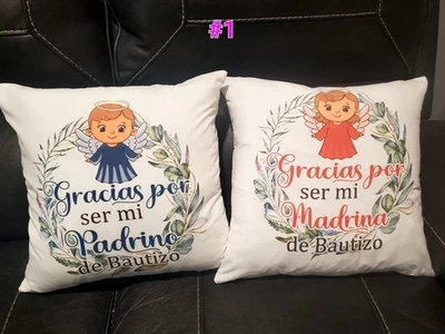 Fundas De Almohadas Personalizadas Quieres ser mi Padrino / Madrina.  mas. Foto 1 de 4