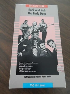 ROCK AND ROLL THE EARLY DAYS MUSIC VISION VHS RCA ELVIS CHUCK BERRY BUDDY HOLLY  - Picture 1 of 2
