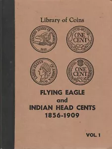 LIBRARY OF COINS ALBUM / INDIAN HEAD CENTS / 1879 to 1908 / 24 diff INDIANS - Picture 1 of 6