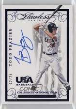 2016 Panini Flawless USA Baseball Auto Blue /25 Todd Frazier #RWBTF Auto