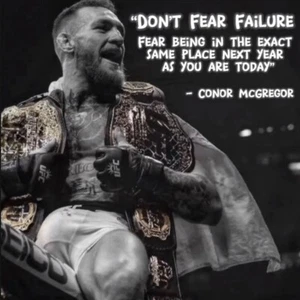 Framed Conor McGregor Motivational Quote Poster - Picture 1 of 6