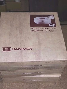 (3) NOS HANIMEX ROTARY SLIDE TRAYS HOLDS (100 each) 2 x2" SLIDES #093069  - Picture 1 of 3