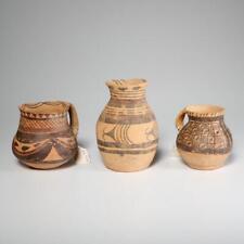 Ancient Chinese Neolithic Small Medium Pottery Vase Vessels 3000 BCE 3pc C
