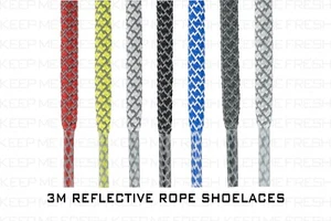 CORDONES REFLECTANTES CUERDA 3M NUEVOS CORDONES NIKE ADIDAS ASICS - Imagen 1 de 9