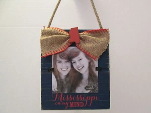 Gameday Ole Miss "Mississippi on my Mind" Picture Frame, Distressed Wood, NWT - Picture 1 of 2