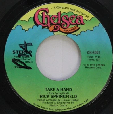 Rock 45 Rick Springfield - Take A Main / Archangel Sur Chelsea Records - Photo 1/2