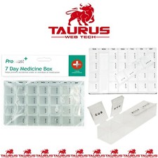 Medicine Pill Box Organiser Daily Weekly Tablet Storage 7 Days Dispenser Week UK