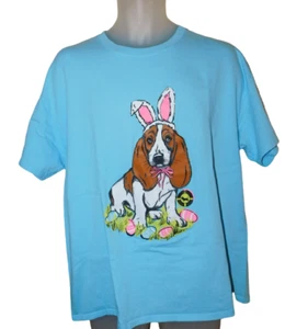 Camiseta De Colección Conejito de Pascua BASSET Perro Perro ABC Rescate XXL Unisex - Imagen 1 de 4