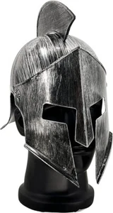 Ancient Roman Spartan Gladiator Helmet Costume Accessory for Battle Play Hallowe - Picture 1 of 5