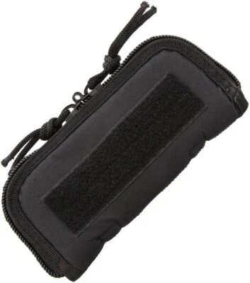 FUNDA CON CREMALLERA 7" X 3" (EXTERIOR) PARA UN CUCHILLO PLEGABLE, ACOLCHADO NEGRO CORDURA AC181 Foto 1 de 2