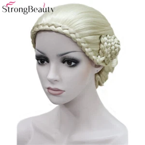 Synthetic Braid Updo Bun Wig Wigs Synthetic Cosplay Women Hair - Picture 1 of 16
