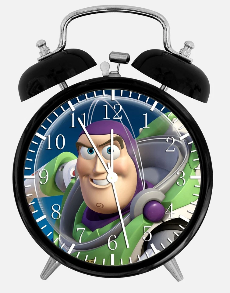 Disney Toy Story Buzz Alarm Desk Clock 3.75" Room Office Decor X13 Nice For Gift - Image 1 of 1