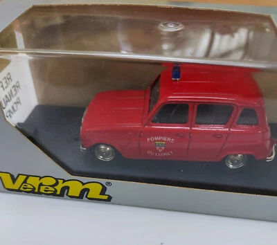 Verem Ref 242 Renault 4L Pompiers, die-cast 1:43 - Immagine 1 di 2