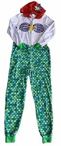 Disney Kleine Meerjungfrau Arielle Einteiler Kapuze Fleece Pyjama Erwachsene Gr. XS (0-2) - Bild 1 von 3