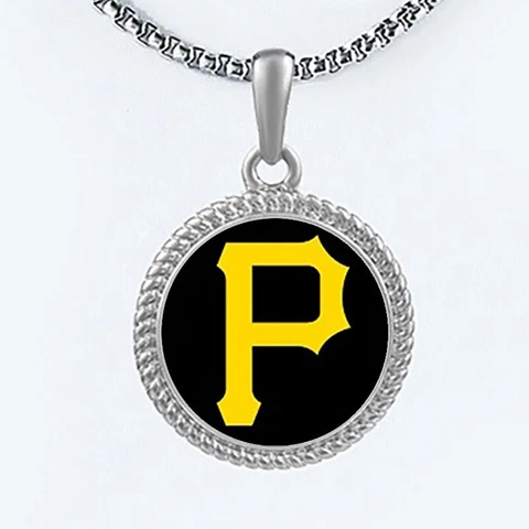 Pittsburgh Pirates Womens Mens Link Chain Pendant Necklace w Gift Pkg D22 Cover
