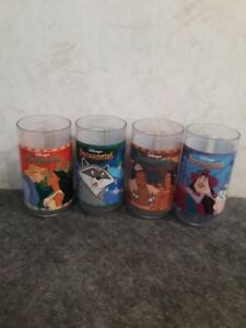 Vintage Disney Pocahontas Colors Of The Wind Cups Glasses Set of 4 Burger King