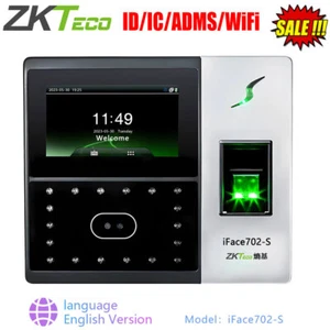 ZKTeco iFace702-S ID/IC/ADMS/WiFi Biometric Face Fingerprint Time Attendance New - Picture 1 of 14