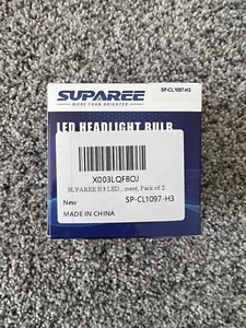 Suparee H3 LED Fog Light Bulbs 3000K Yellow With Bright CSP Chips, Pack Of 2 - Picture 1 of 4