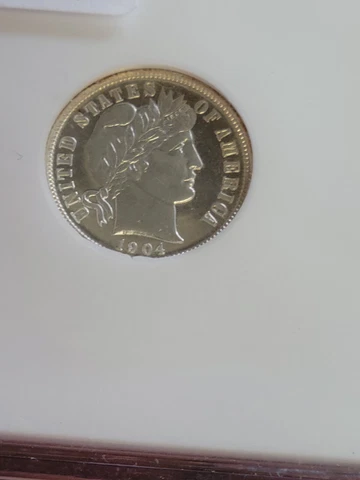 1904 barber dime proof 10C PR64 NGC *STUNNING LOOKS CAMEO* Cover
