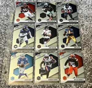 2021 Panini Mosaic NFL Lot Of 9 Cards Jared Goff, Damien Harris, Andy Dalton