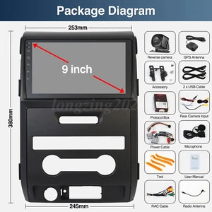 Applicable To Ford Expedition F150 2009-2014 F-150 Carplay car navigation GPS - Bild 1 von 10