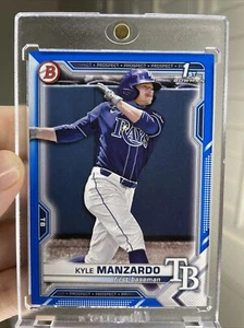 2021 Bowman Draft Paper Kyle Manzardo Blue /150 Tampa Bay Rays BD-191 QTY - Picture 1 of 4