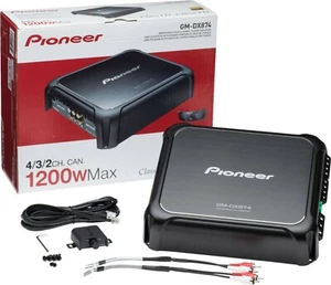 Pioneer GM-DX874 RB 1200W 4 3 2-Kanal Klasse D überbrückbarer Verstärker mit Bassknauf - Bild 1 von 9