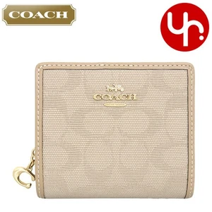 Coach Snap Wallet Signature Canvas CAP12 IMLG6 Dark Natural Multi Outlet - Bild 1 von 3
