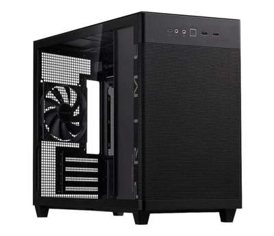 4711081771838 PC case Prime AP201 Tempered Glass MicroATX black ASUS - Image 1 of 4