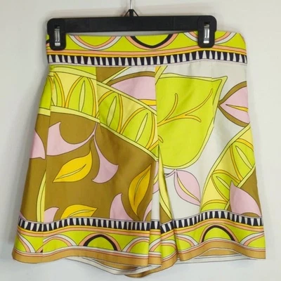 Pantalones Cortos Zara Multicolor Estampado Cintura Alta Para Mujer Pequeños Retro Bohemios Foto 1 de 4