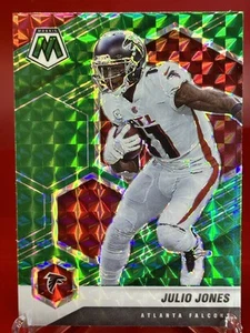 2021 Panini Mosaic Julio Jones #15 Prizm Green Atlanta Falcons - Picture 1 of 2