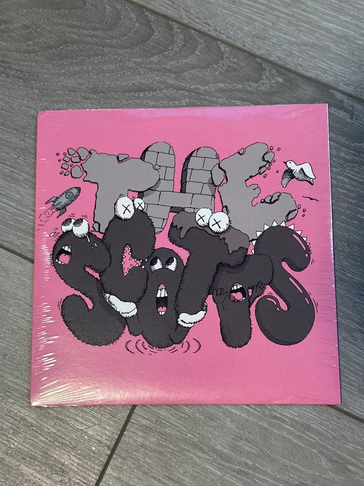 Kaws для Travis Scott & Kid Cudi «The Scotts» сингл 7 дюймов виниловая пластинка III (розовый) - Изображение 1 из 1