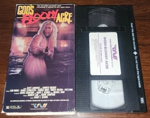 God's Bloody Acre 1975 VHS RARE Horror Hicksploitation Sleaze Trans World Slip - Imagen 1 de 6