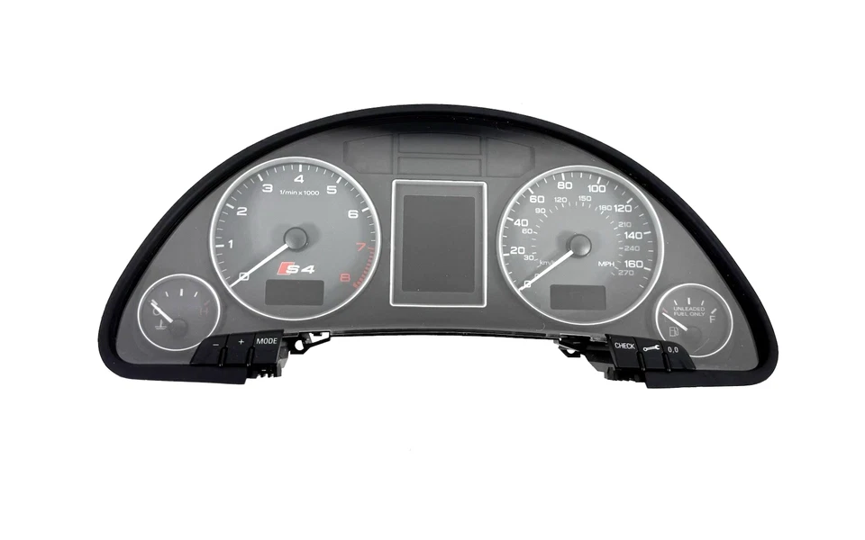 Audi S4 B6 2007 velocímetro cuadro de instrumentos fabricante de equipos originales 122.371 millas Foto 1 de 4